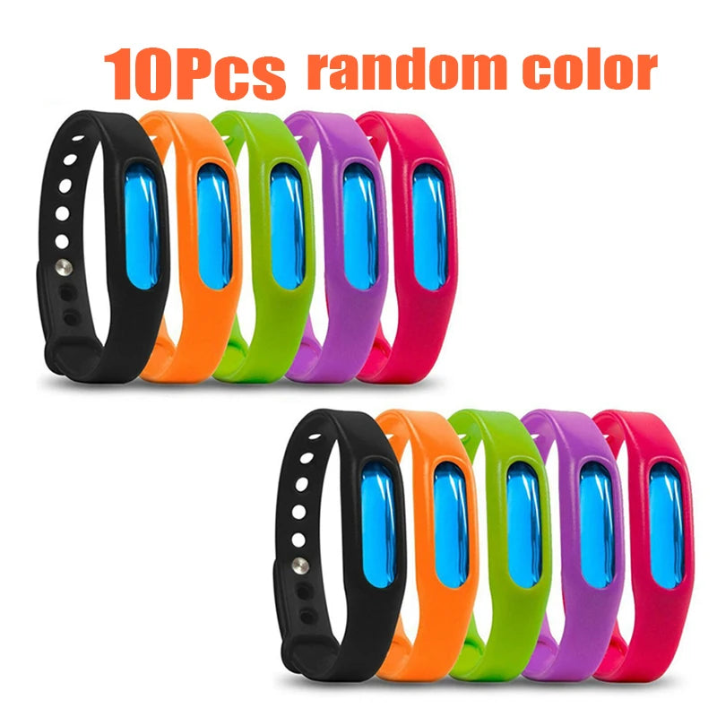 5 peças Anti Mosquito Pragas Insetos Insetos Anti Mosquito Pulseira À Prova D'Água Repelente Pulseira Pulseira Cápsula Repelente