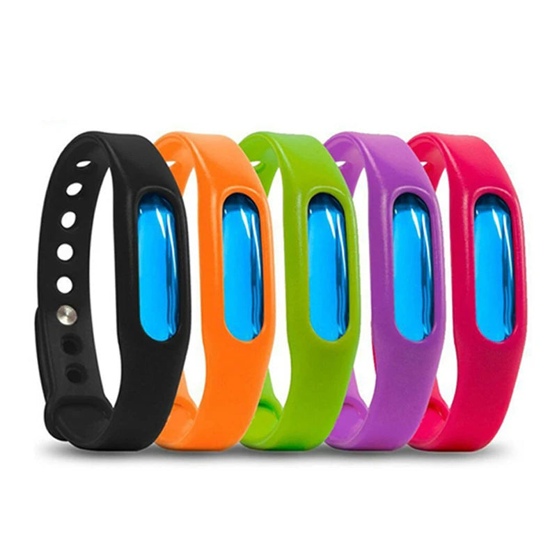 5 peças Anti Mosquito Pragas Insetos Insetos Anti Mosquito Pulseira À Prova D'Água Repelente Pulseira Pulseira Cápsula Repelente